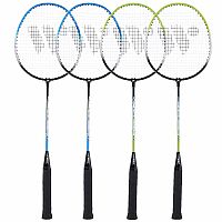 Sada raket na badminton WISH Steeltec 416K, zeleno/modrá