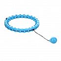 Masážní hula hoop FH01 se závažím modrá