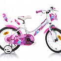 Dětské kolo Dino bikes FAIRY Bílo-růžový potisk 16"