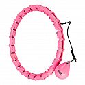 Masážní hula hoop ONE Fitness OHA02 se závažím růžová
