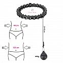Sada masážní hula hoop HMS HHW12 PLUS Size se závažím a zeštíhlujícího pásu BR163 černá