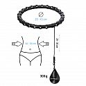 Masážní hula hoop HMS HHW02 se závažím černá