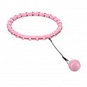 Masážní hula hoop HMS HHW02 se závažím růžová