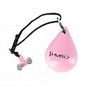 Sada masážní hula hoop HMS HHW02 se závažím a zeštíhlujícího pásu BR163 růžová