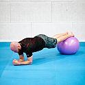 Masážní gymnastický míč HMS YB03N 55 cm modrý