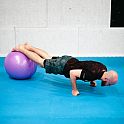 Masážní gymnastický míč HMS YB03N 55 cm fialový