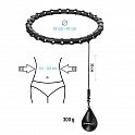 Masážní hula hoop HMS HHW11 PLUS SIZE se závažím černá