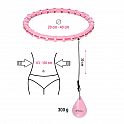 Masážní hula hoop HMS HHW11 PLUS SIZE se závažím růžová