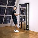 Dvojitá nastavitelná kladka s montáží na zeď HMS BS302