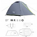 Kempingový stan NILS Camp NC6004 Explorer šedý