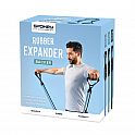 Spokey BACKER SET Nastavitelný gumový expandér, 6,5 - 33,5 kg