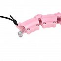 Sada růžové masážní Hula Hoop se závažím HMS HHW11 a zeštíhlujícího bederního pásu HMS BR163 PLUS SIZE