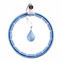 Sada masážní hula hoop HMS HHM15 modrá se závažím, magnety a počítadlem a zeštíhlujícího pásu BR163 PLUS SIZE