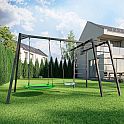 Ocelová konstrukce na zahradní houpačy s prolézačkou / žebřinami MARBO MO-Z7