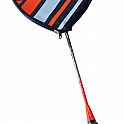 Badmintonová pálka s ocelovým rámem oranžová G315
