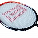 Badmintonová pálka s ocelovým rámem oranžová G315