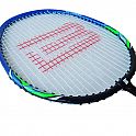 Badmintonová pálka ALU s pouzdrem modrozelenočerná G316A