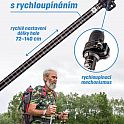 Trekingové hole s rychloupínáním 1 pár LTH136