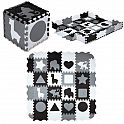 Dětská pěnová puzzle podložka NILS Fun MD03 šedá