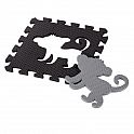 Dětská pěnová puzzle podložka NILS Fun MD03 šedá