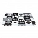 Dětská pěnová puzzle podložka NILS Fun MD03 šedá