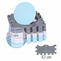 Dětská pěnová puzzle podložka NILS Fun MD03 modrá