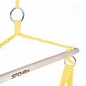 Spokey BENCH DELUXE Brazilské závěsné křeslo pro dva, zelené pruhy