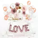 Foliové písmeno L rose gold 35 cm