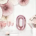 Foliové písmeno O rose gold 35 cm