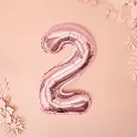 Foliová číslice - rose gold 2 - 35 cm