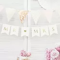 Nápis svatební Mr and Mrs 85 cm - zlatý