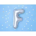 Foliové písmeno F stříbrné 35 cm