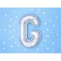 Foliové písmeno G stříbrné 35 cm