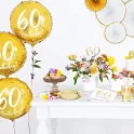 Foliový balonek zlatý - 60th Birthday - 45 cm
