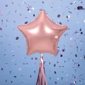 Foliový balonek hvězda rose gold 48 cm