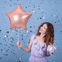 Foliový balonek hvězda rose gold 48 cm