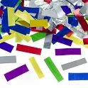 Vystřelovací konfety mix metalické - 80 cm