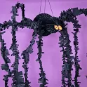 Halloweenská závěsná dekorace pavouk 75 cm