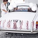 Svatební dekorační set na auto "Just married" rose gold