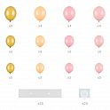 Sada na balonkovou girlandu - srdce růžové 160 cm