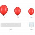 Sada na balonkovou girlandu - srdce červené 160 cm