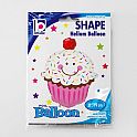 Fóliový balónek Usměvavý Cupcake 86cm