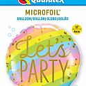 Fóliový balónek Kruh - duhové LET'S PARTY 45cm