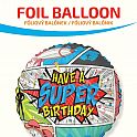 Fóliový balónek Kruh - SUPER Narozeniny 46cm