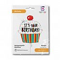 Fóliový balónek Cupcake s třešní Your Bday 79cm