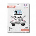 Fóliový balónek Auto Mr & Mrs 79cm