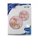 Fóliový balónek Kruh - Bride to Be / Miss to Mrs 46cm