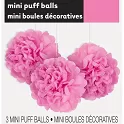 Dekorační závěsné pom pomy růžové 3ks, 23cm