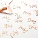 Konfety nápis ,,Baby" růžovo-zlatý 14g
