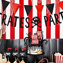 Závěsný baner "Pirátská party" černý